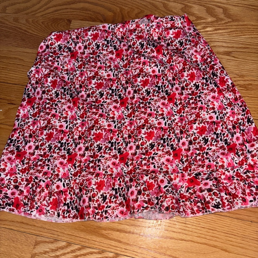 Floral Pink/Red Skirt - Picture 7 of 10
